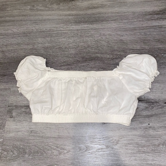 White Crop top; Brandy - Picture 4 of 4